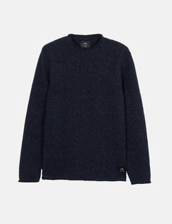 Finisterre Barents Jumper (Wool Mix) - Indigo Blue