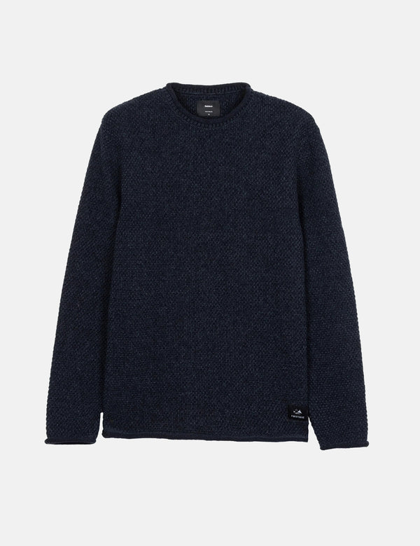 Finisterre Barents Jumper (Wool Mix) - Indigo Blue