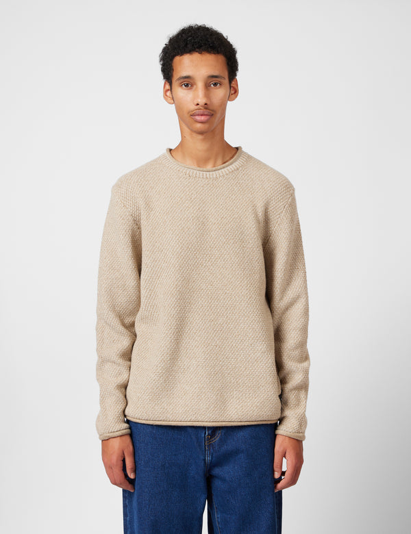 Finisterre Barents Jumper (Wool Mix) - Oatmeal