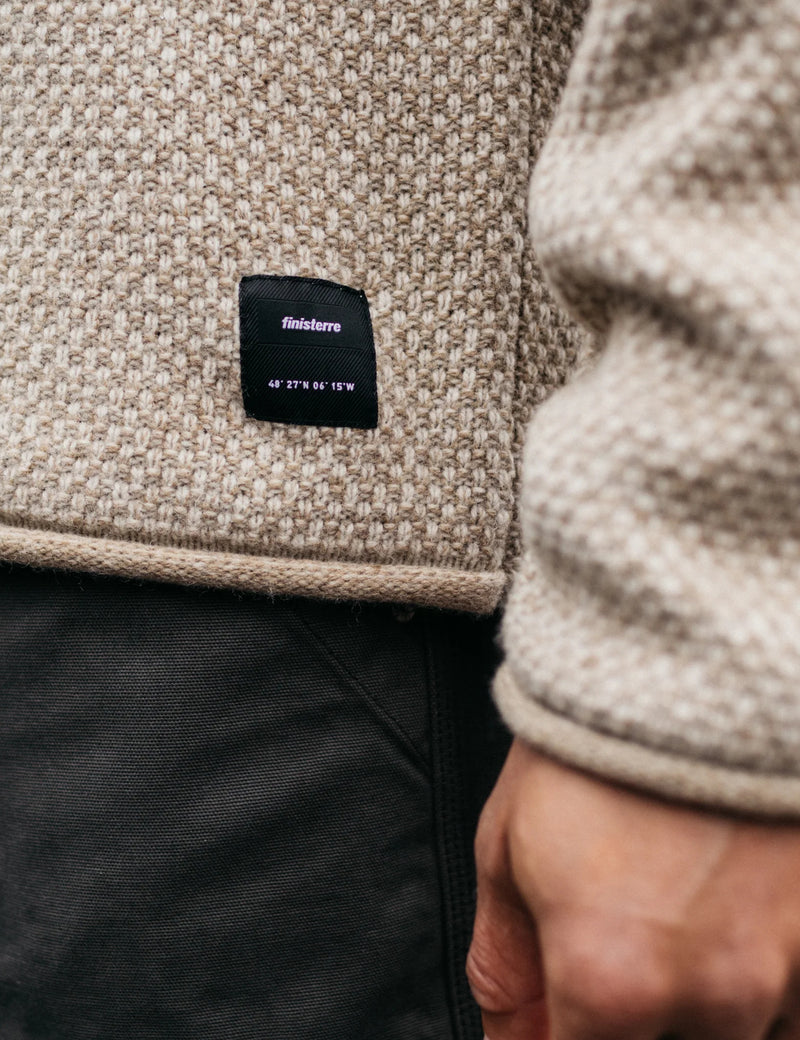 Finisterre Barents Jumper (Wool Mix) - Oatmeal