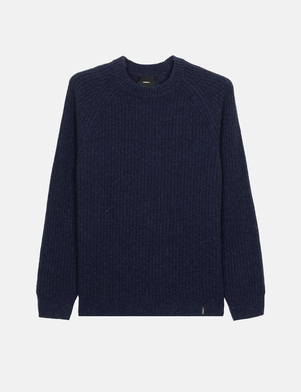 Finisterre Mora Jumper (Wool Mix) - Navy Blue
