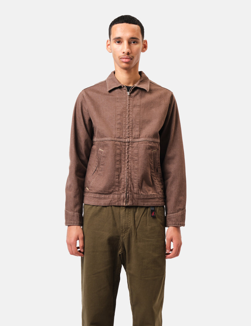 Gramicci Japanese Slub Denim Jacket - Amber Brown