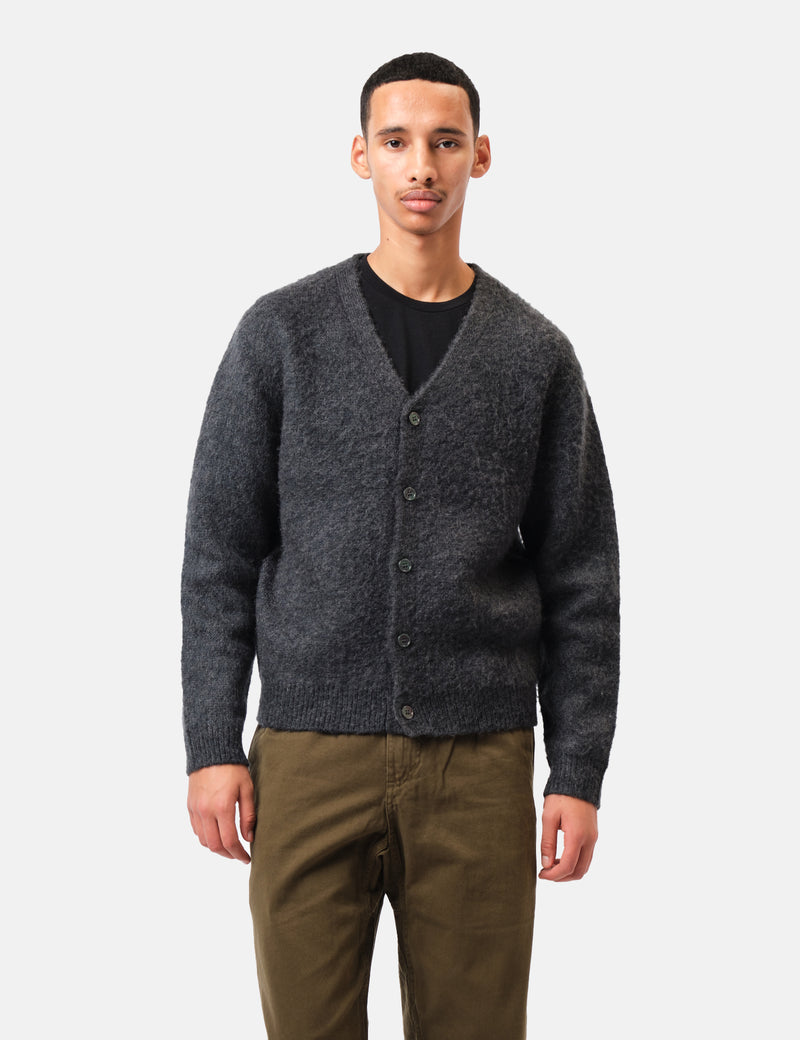 Gramicci Mohair Cardigan - Charcoal Grey