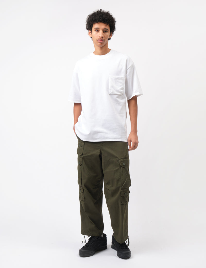 GOOPiMADE "Archetype-93" 3D Pocket T-Shirt - White