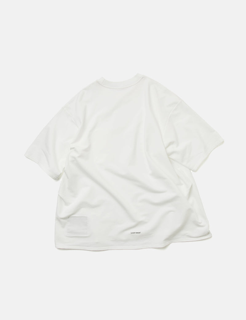 GOOPiMADE "Archetype-93" 3D Pocket T-Shirt - White