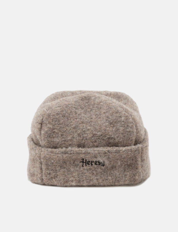 Heresy Square Beanie Hat - Mushroom