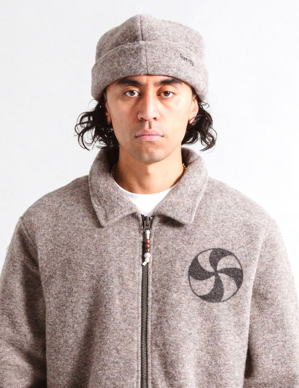 Heresy Square Beanie Hat - Mushroom