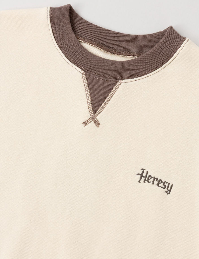 Heresy Panel Sweatshirt - Ecru