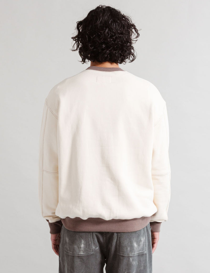 Heresy Panel Sweatshirt - Ecru