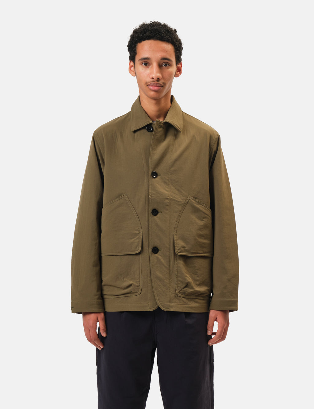 Strech Cloth Jacket L Khaki （snowpeak）Snow Peak Fr Stretch