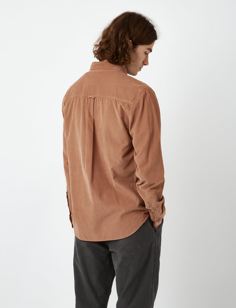 Kestin Raeburn Button Down Shirt - Terracotta Orange