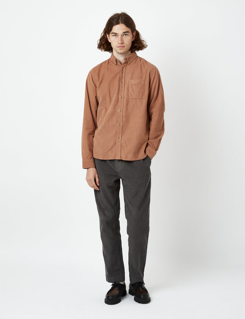 Kestin Raeburn Button Down Shirt - Terracotta Orange