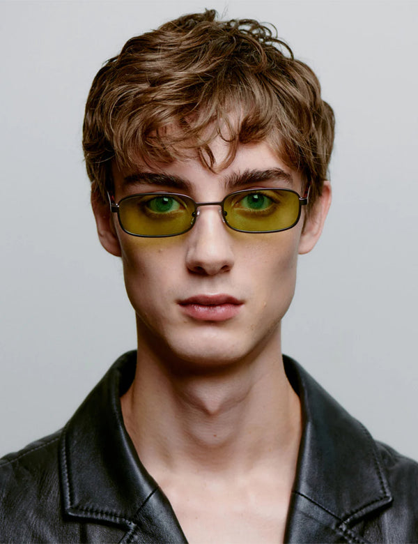 A.Kjaerbede Noah Sunglasses - Matte Gun Metal Havana