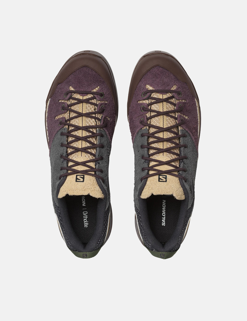 Salomon X-ALP Suede Trainers - Plum Perfect/Nine Iron/Safari