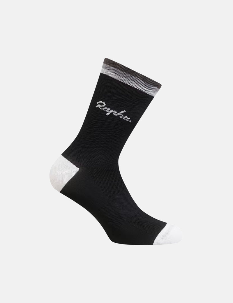 Rapha Logo Socks - Black/Grey/Carbon Grey