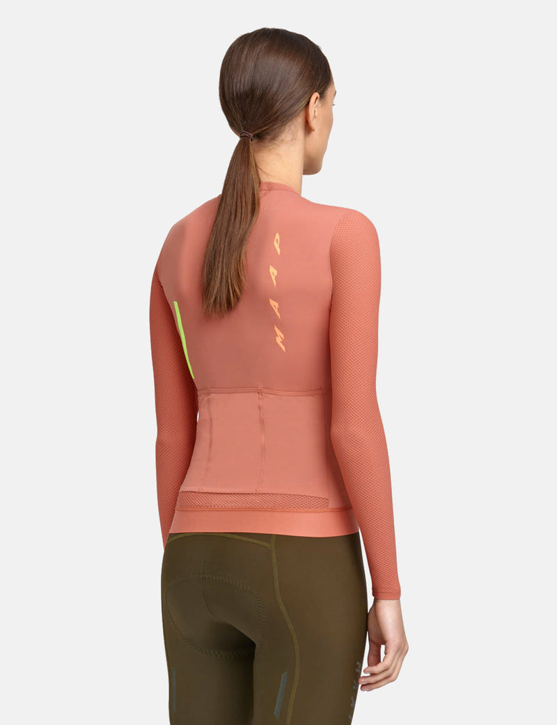 MAAP Maillot Femme Evade Pro Base Manches Longues - Rose Rose