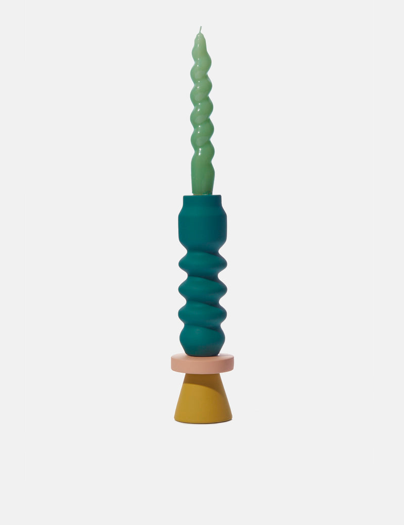 Maegen Stacks Tall Candle (Tall 24cm) - Forest Green