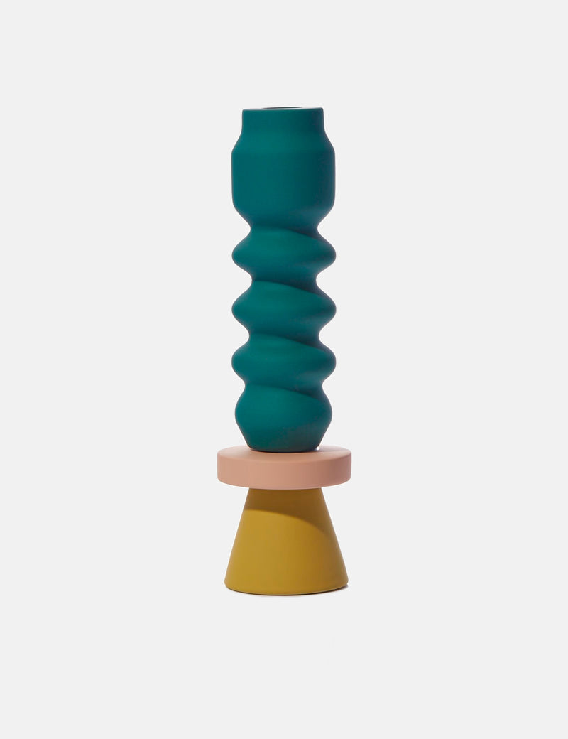Maegen Stacks Tall Candle (Tall 24cm) - Forest Green