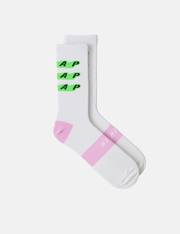 MAAP Evade X Socks - White/Fluro Green