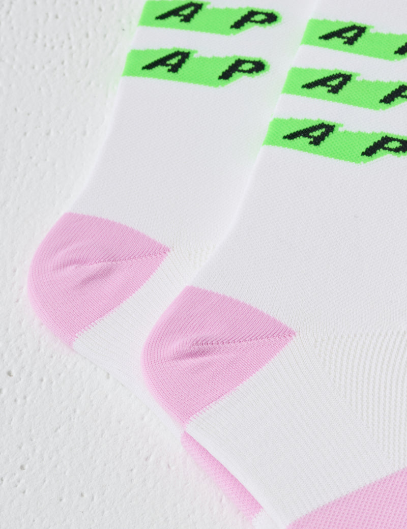 MAAP Evade X Socks - White/Fluro Green