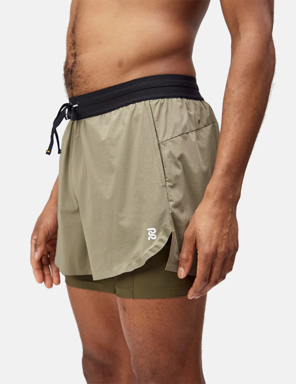 Bandit Vento 4" 2-in-1 Short, Men's - Fatigue
