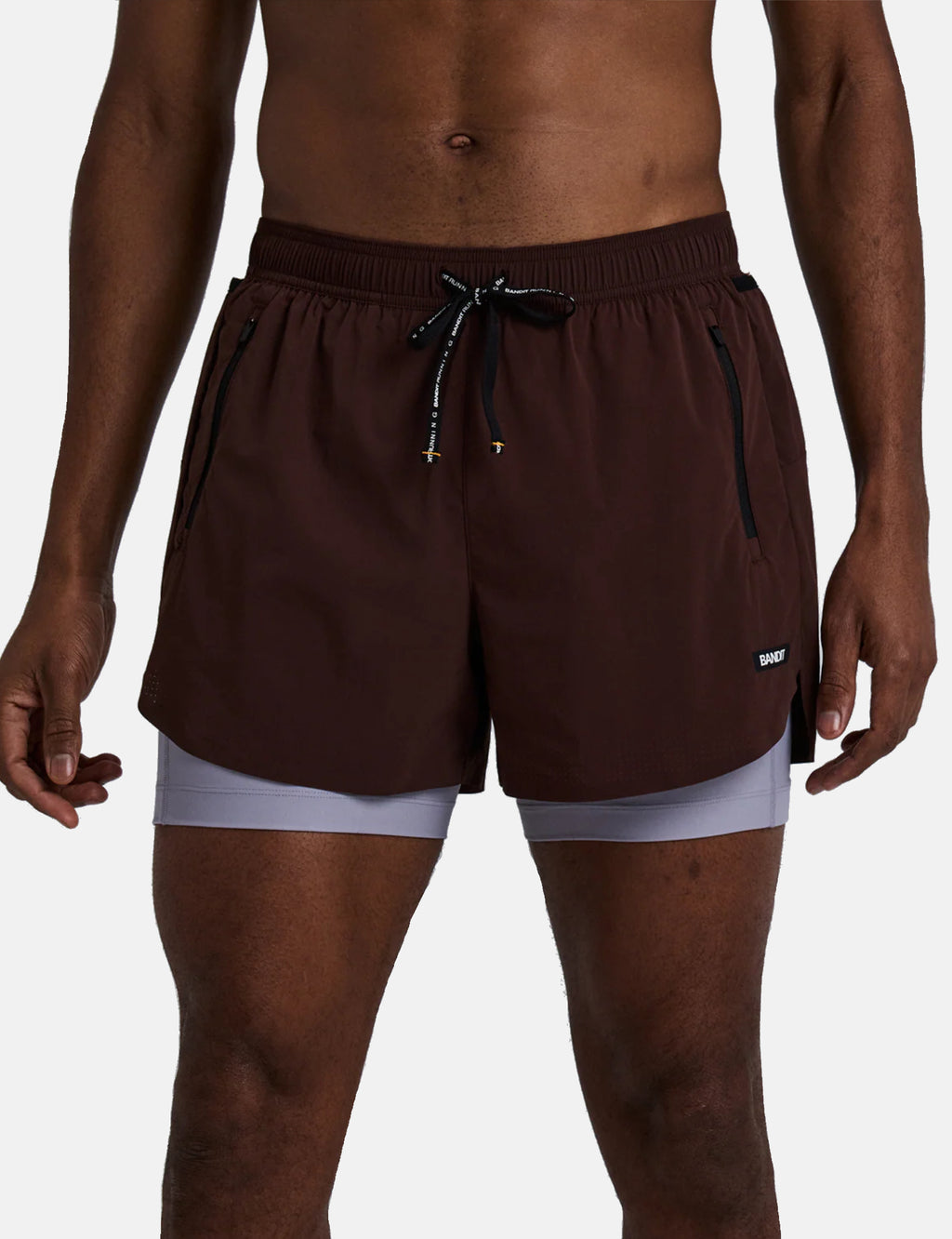 Bandit Men's Vento Next Gen 2-In-1 Run Shorts - Cacao Brown | Article.
