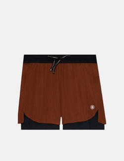 Bandit Vento 2-In-1 Run Short - Coffee Bean