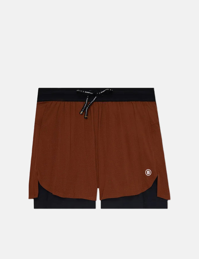 Bandit Vento 2-In-1 Run Short - Coffee Bean
