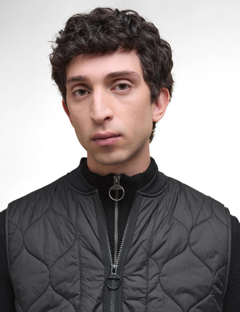 Barbour Re-Engineered Utility Liddesdale Quilted Gilet - Black