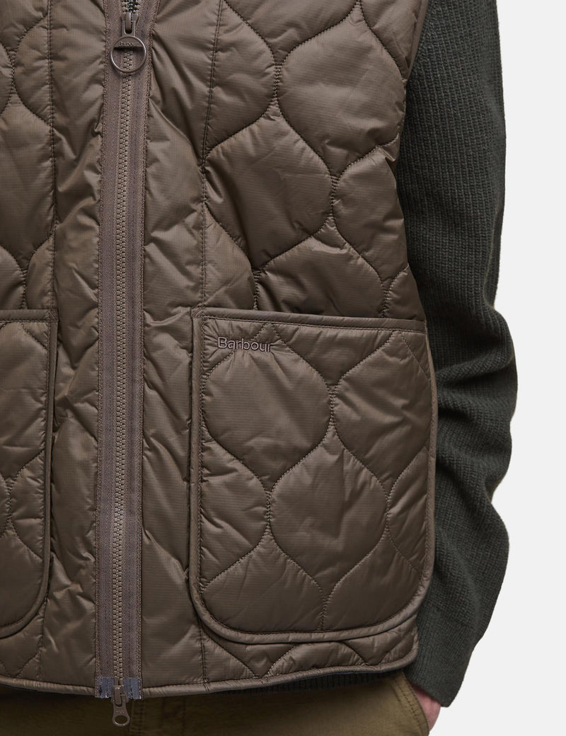 Barbour Re-Engineered Utility Liddesdale Gilet - Dark Olive Green
