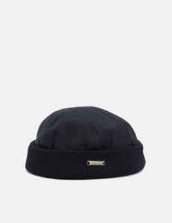 Barbour Oakmoor Wax Docker Hat - Black