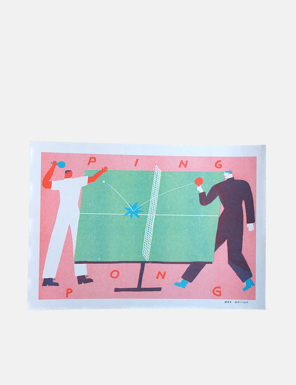 Max Machen A4 Print - Ping Pong
