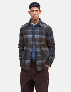 Barbour Chapter Tailored Check Overshirt - Midnight Oak Tartan