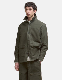 Barbour Newbirch Cotton Sateen Overshirt - Forest Green