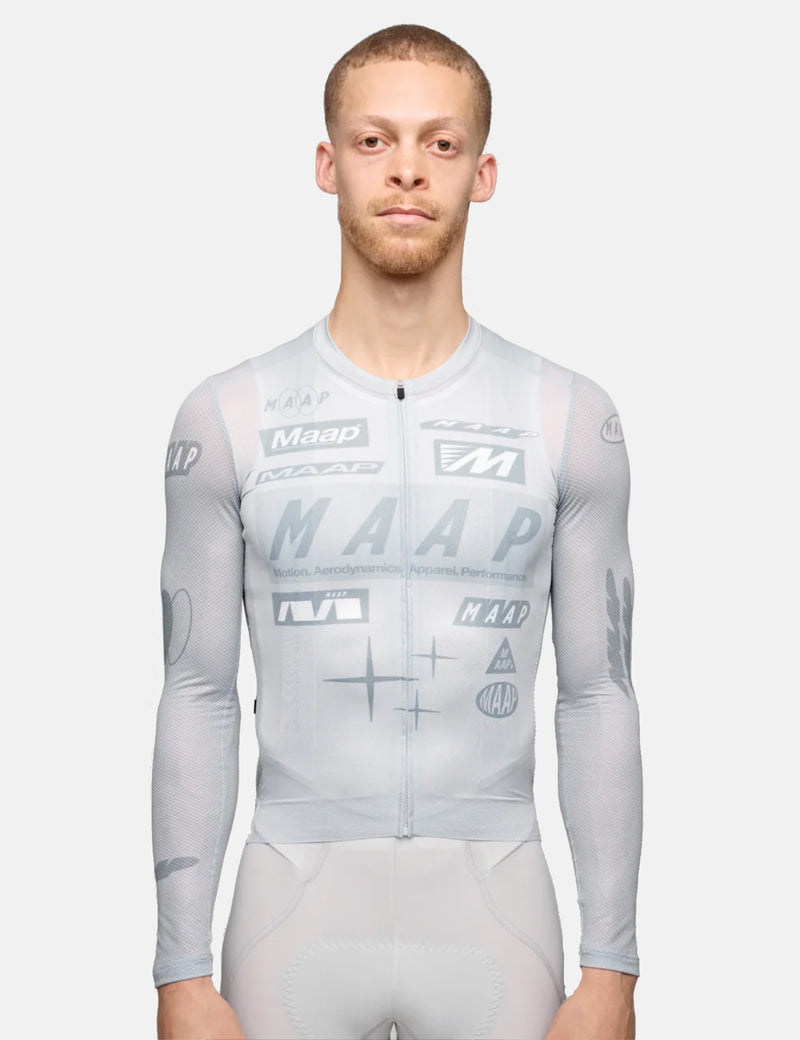 MAAP Drome Pro Air Long Sleeve Jersey 3.0 - Ice Gray