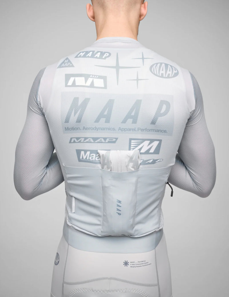 MAAP Drome Pro Air Long Sleeve Jersey 3.0 - Ice Gray