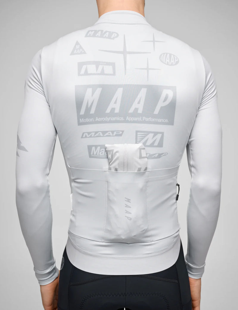 MAAP Drome Thermal Long Sleeve Jersey - Ice Gray