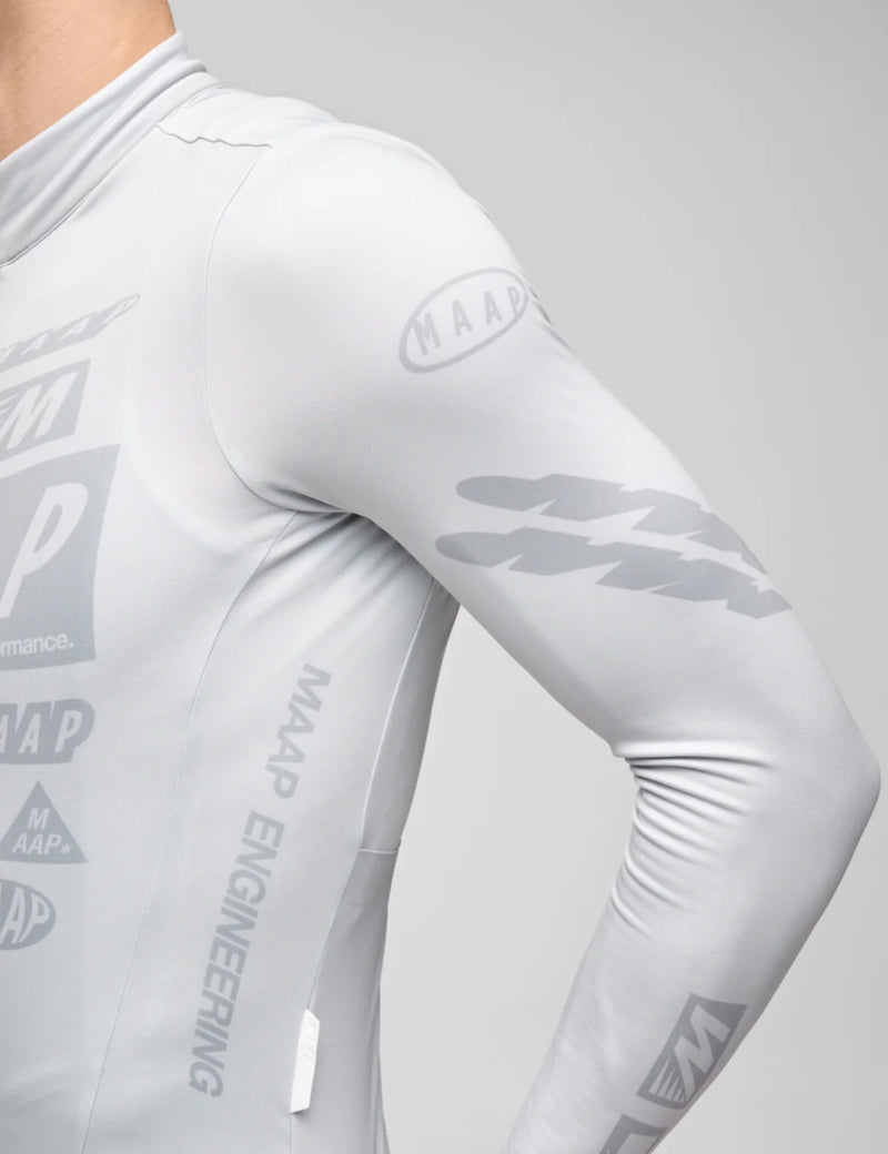 MAAP Drome Thermal Long Sleeve Jersey - Ice Gray