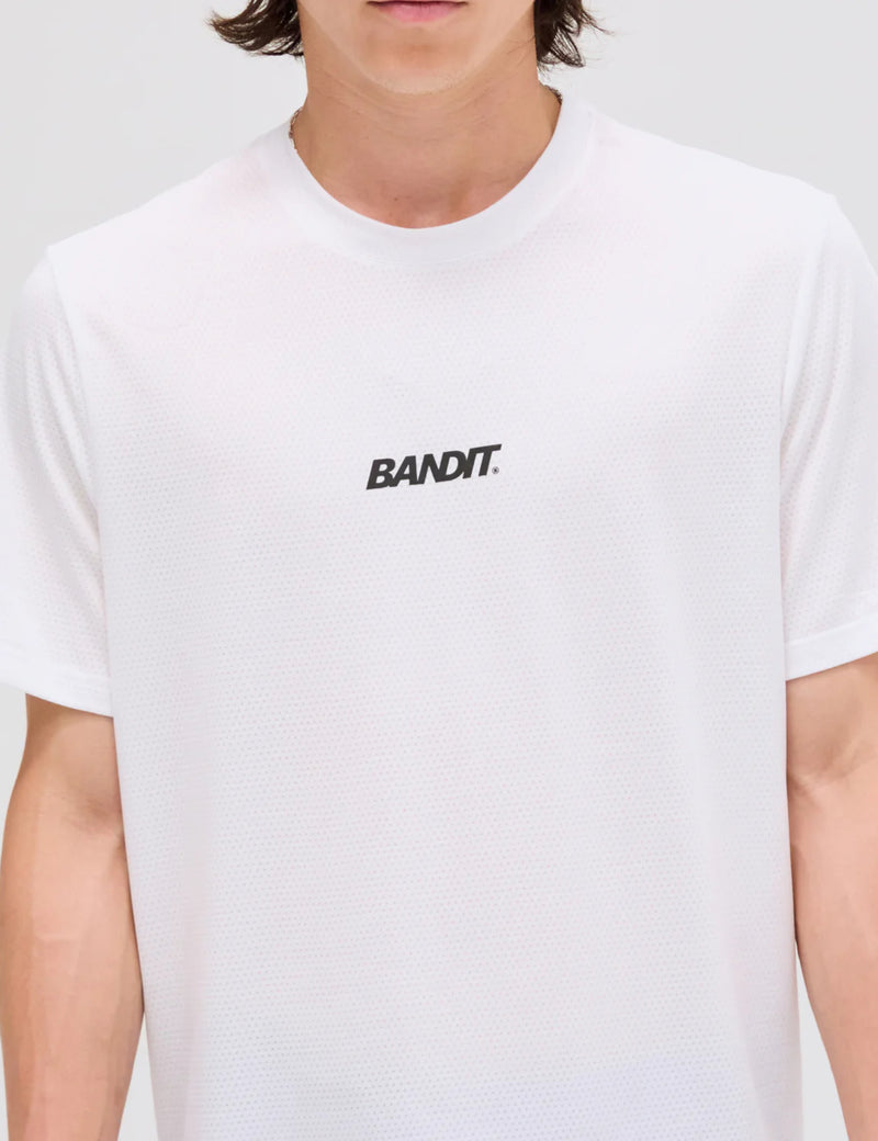 Bandit Men's Micromesh Run T-Shirt - White