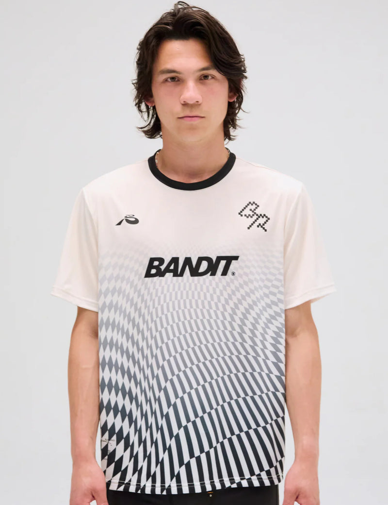 Bandit Drift Mosaic Performance T-Shirt - Chalk