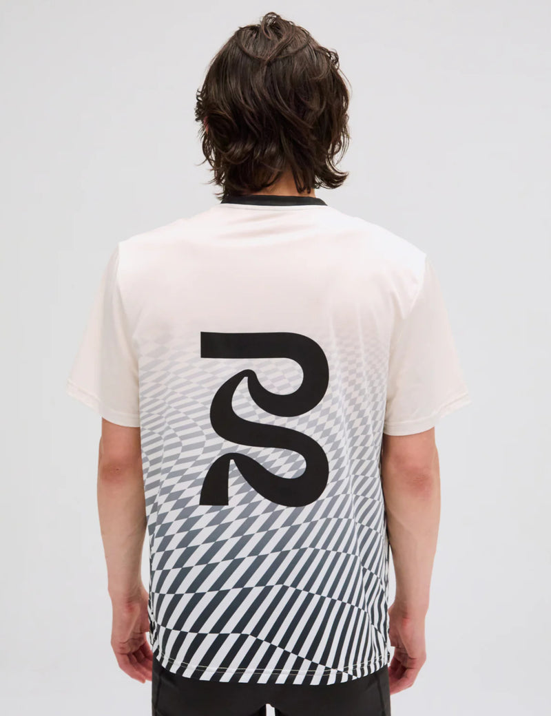 Bandit Drift Mosaic Performance T-Shirt - Chalk