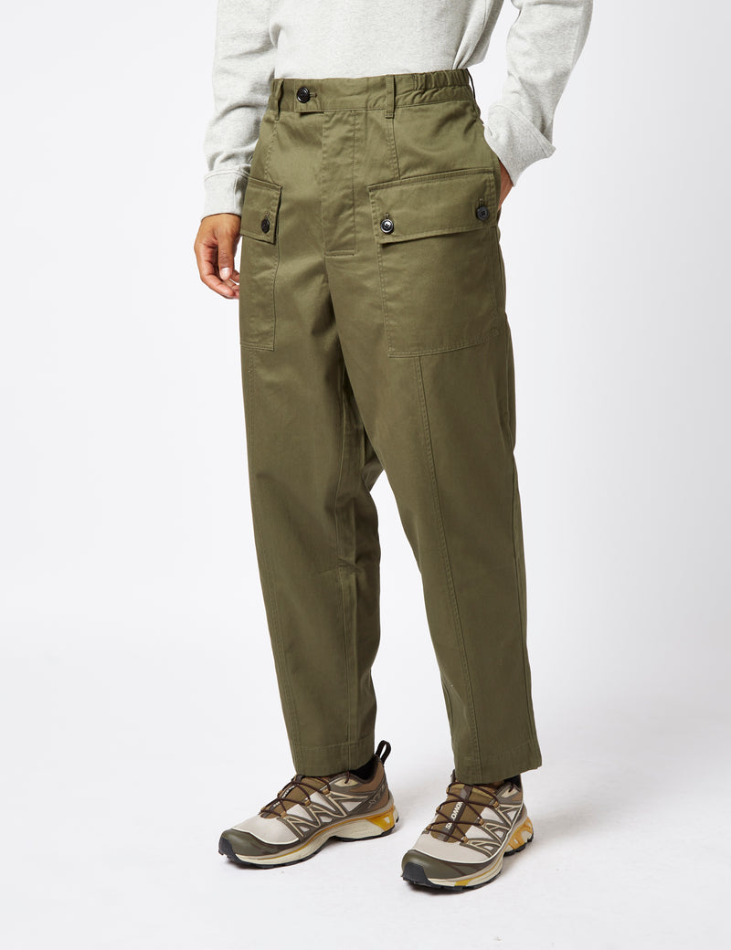 Barbour x Maison Kitsun√© Cargo Trousers (Regular) - Uniform Green