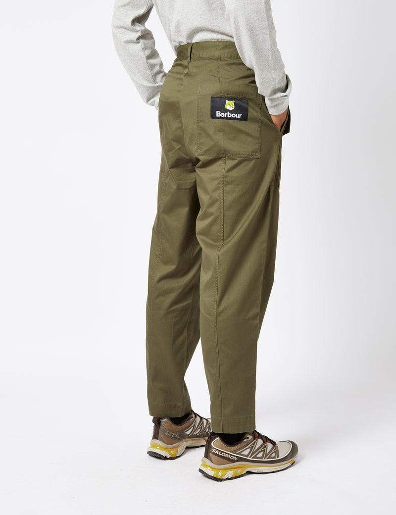 Barbour x Maison Kitsun√© Cargo Trousers (Regular) - Uniform Green