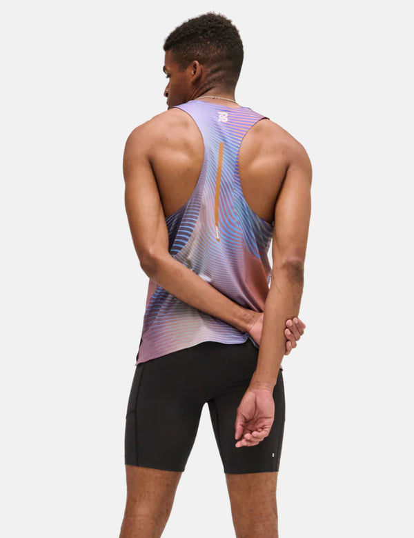 Bandit Drift Mirage Racing Singlet - Deep Peri Blue w/ Rust