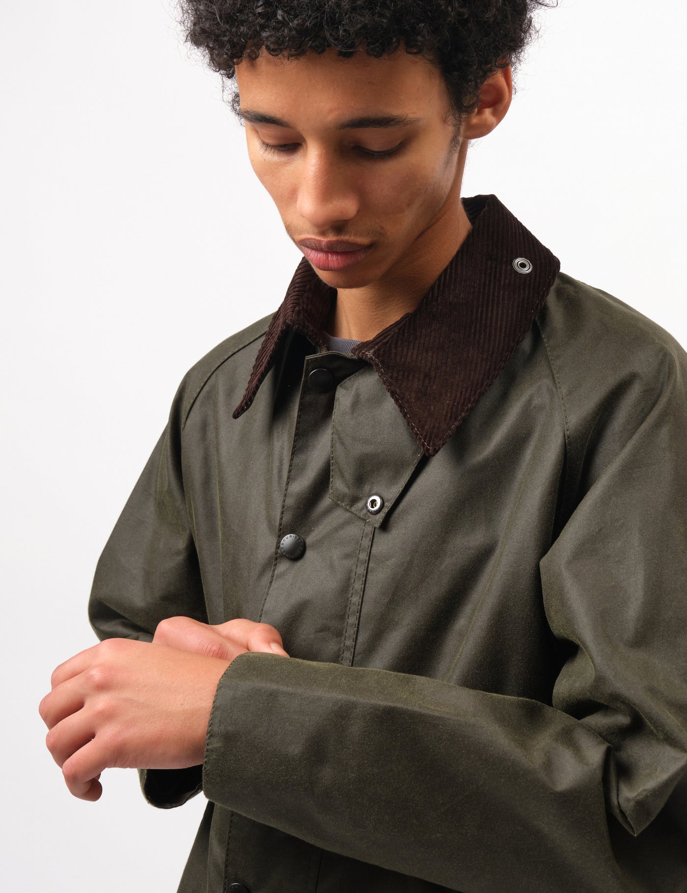 Barbour Beaufort Wax Jacket - Archive Olive Green | Article.