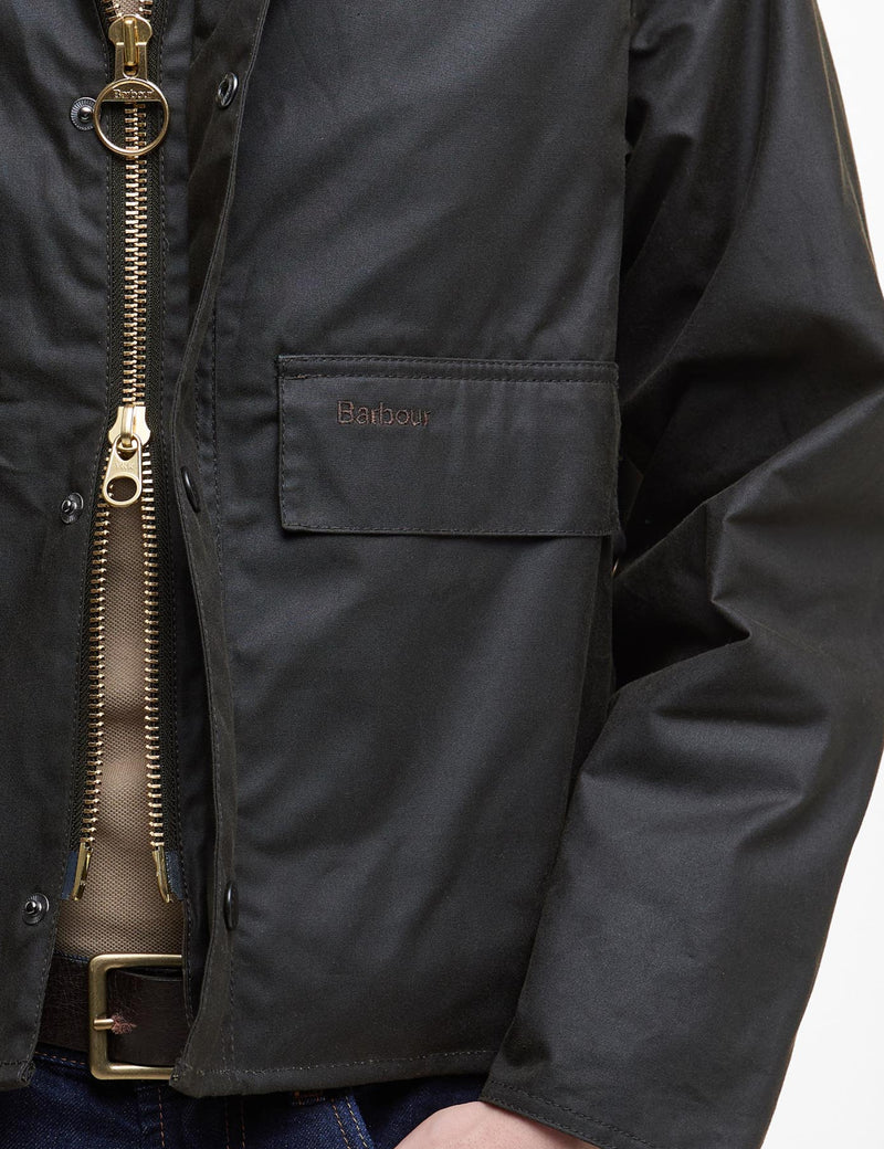 Barbour Spey Wax Jacket - Olive Green