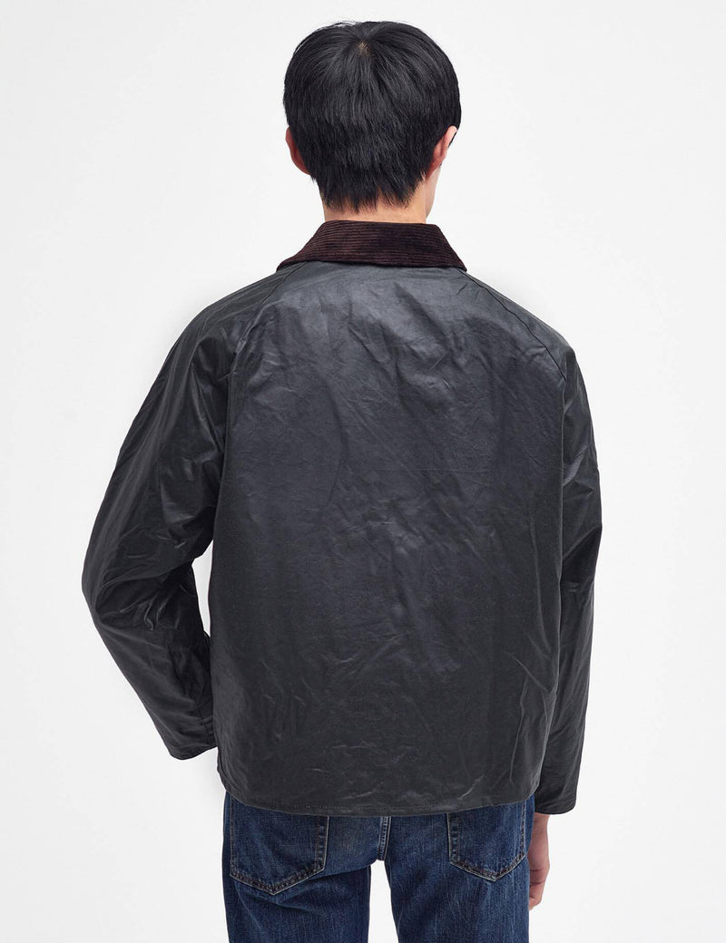 Barbour OS Transport Wax Jacket -  Sage Green