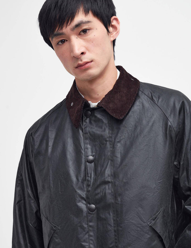 Barbour OS Transport Wax Jacket -  Sage Green