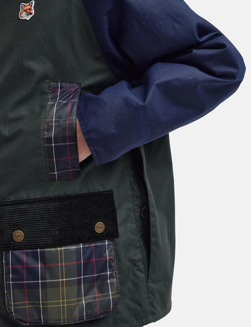 Barbour Beaufort Wax Jacket - Duffle Bag Green