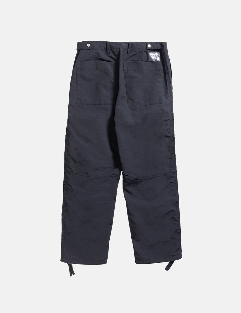 Norse Projects Sigur Waxed Nylon Fatigue Pant (Relaxed) - Dark Navy Blue